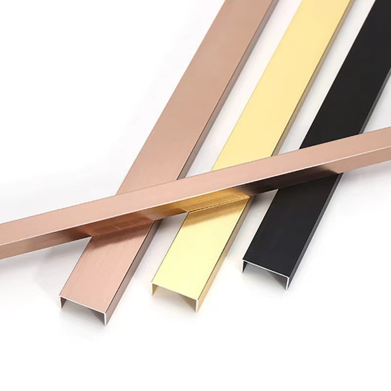 10*10*10mm Wall Corner Protectionstainless Steel U-Shaped Tile Strip Trim