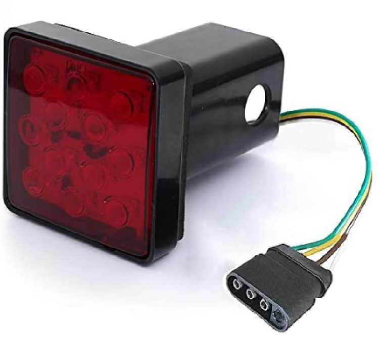 LED Trailer Hitch Cover with Brake Light for Car