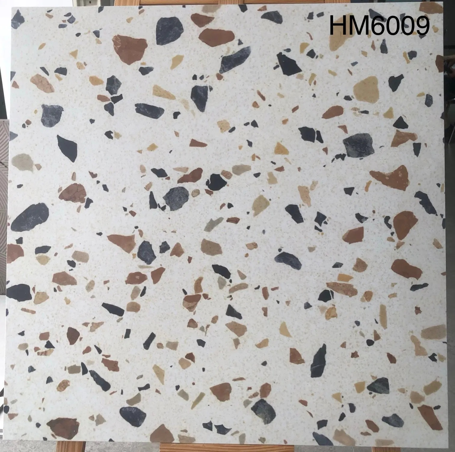 Керамогранитная плитка 600x600 мм матовая терраццо