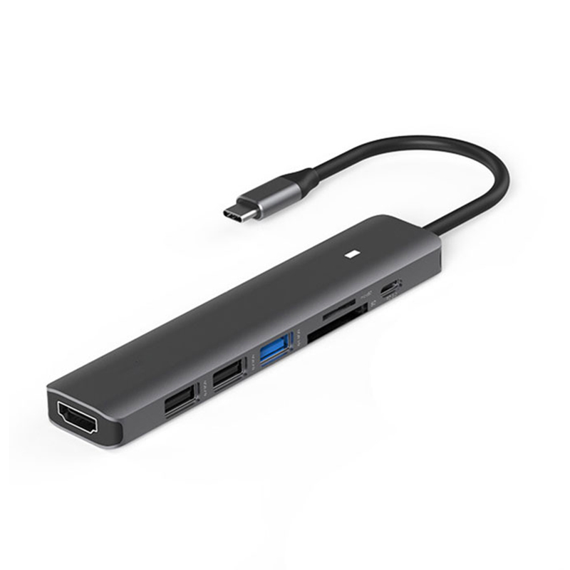 USB-C хаб 7 в 1 с PD 100W и 4K