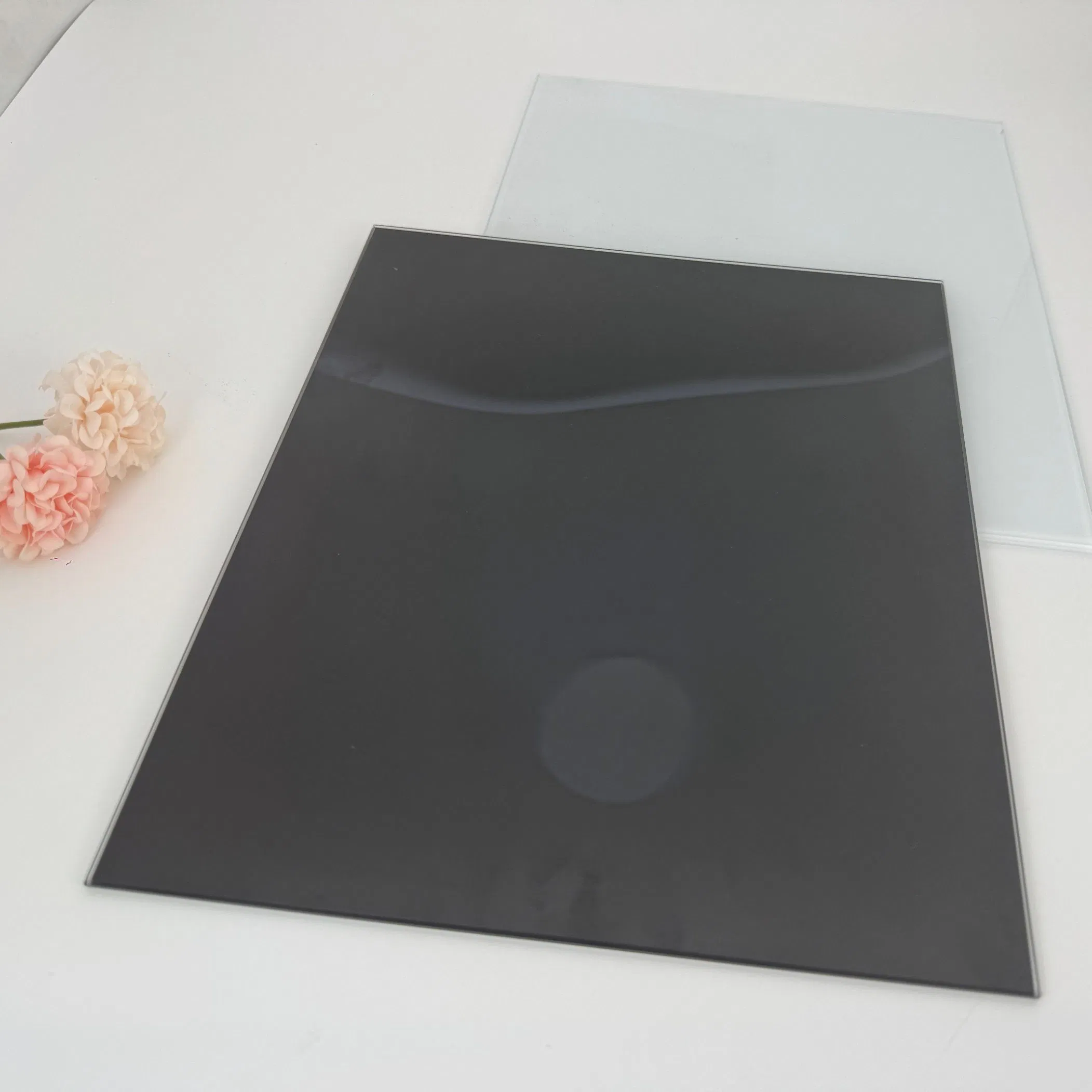 4/5/6mm Black Painted Glass Lacquered Glass