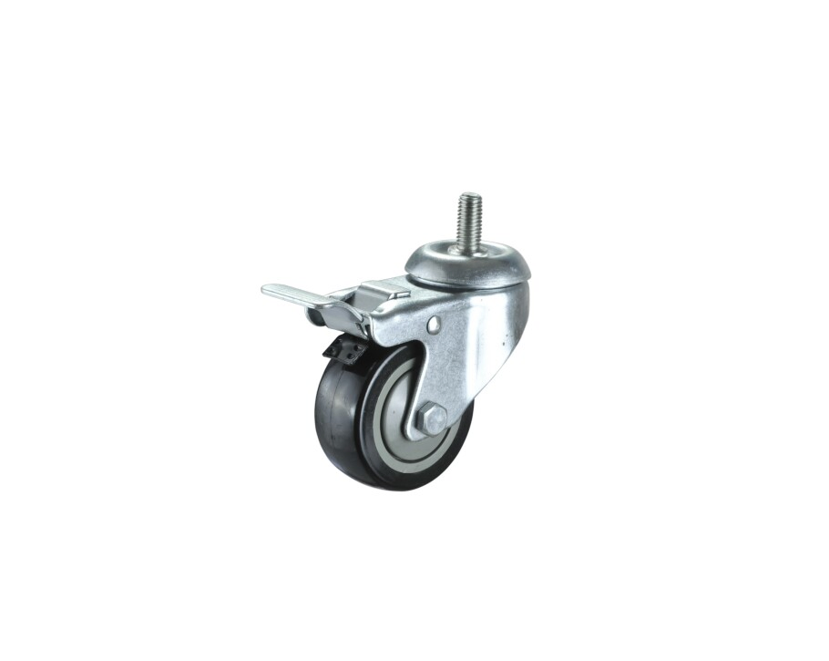 125mm Industrial Castor Screw Thread Caster Wheel with Brake