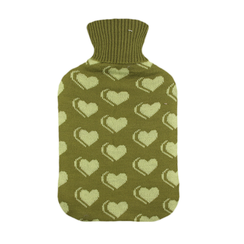Rubber Hot Water Bottle Bag Large with Soft Cover for Menstrual Cramp Neck & Shoulder Pain and Hand Feet Warmer Hot Water Bag