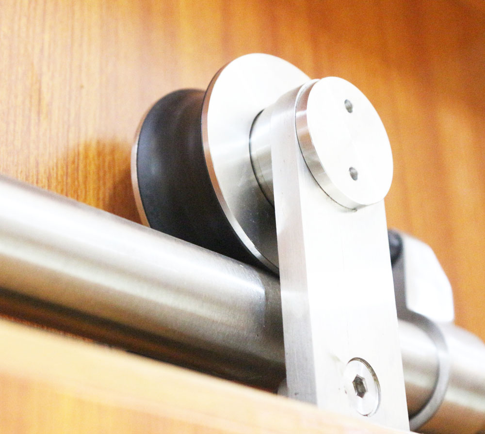 Heavy-Duty Pulley Bathroom Kitchen Barn Door Hardware Rollers Wooden Metal Double Soft Closing Sliding Door Door Hanging Wheel