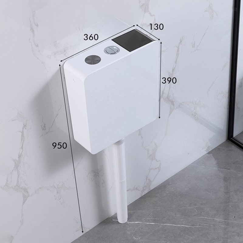 Household Squatting Pan with Water Tank (Complete Set) Squat Bowl Bathroom Commode Large-Caliber Squatting Basin Toilet