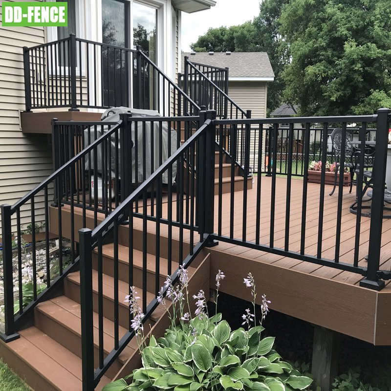 Staircase Rail Iron Guardrail Welding Panel Wrought Iron Fences
