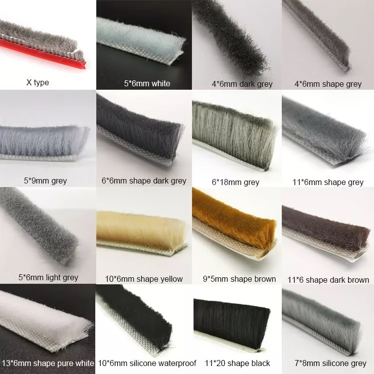 High Self 3 M Adhesive Window Brush Seal Pile Weather Strip for Window & Door