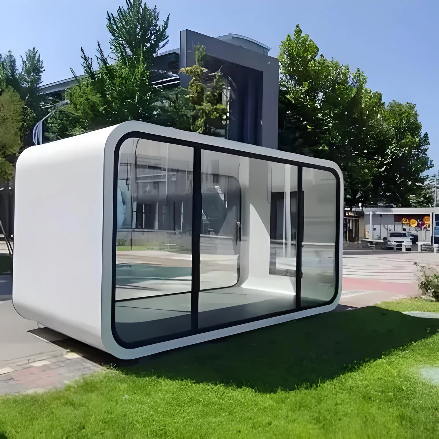Camping Modular Design Customized Portable Mobile Modular Prefab Cabin Pod Apple House Home