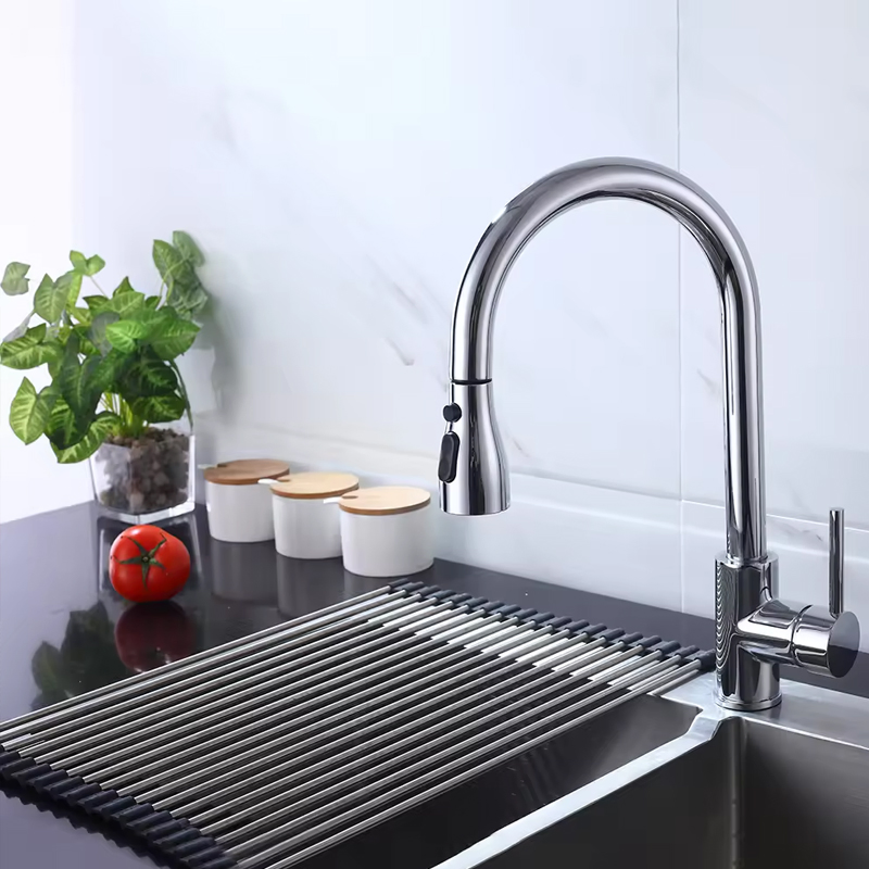 Kitchen Faucet Stainless Steel 304 Water Tap Modern Kitchen Taps Brass Pull out Sprayer Kitchen Mixer Sink Faucets
