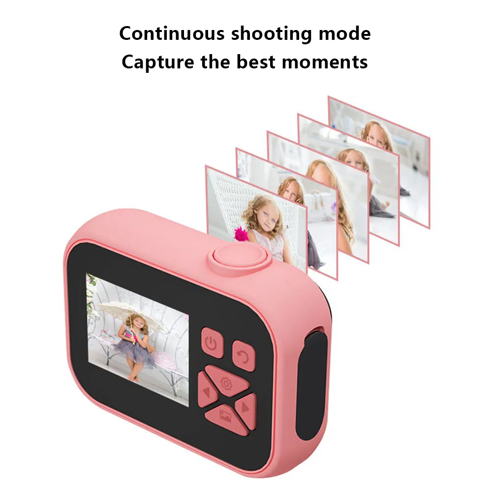 Rico-C Kids Camera 2.0 Inch Children Digital Rechargeable Camera Toddler Toy Video Recorder - Pink