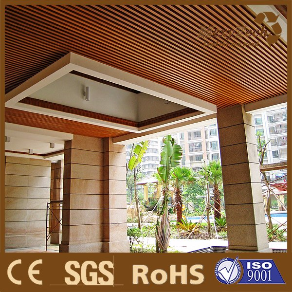 Indoor Composite Wood Ceiling, PVC False Ceiling