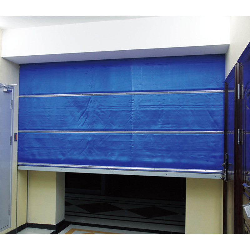 Blue Color Fire Rated Security Auto Roller Shutter Door