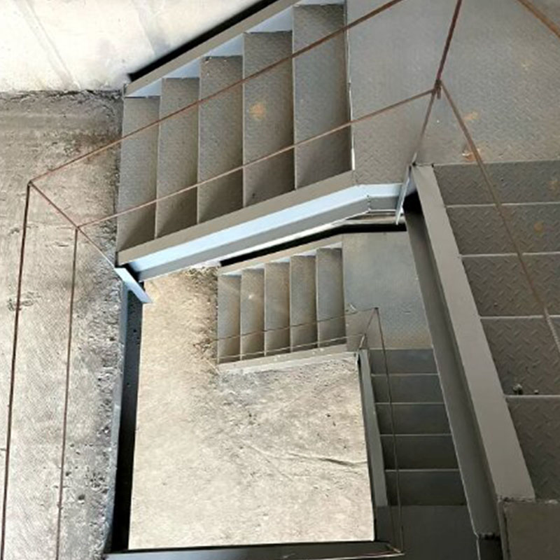 Durable Metal Industrial Steel Structure Outdoor Staircase