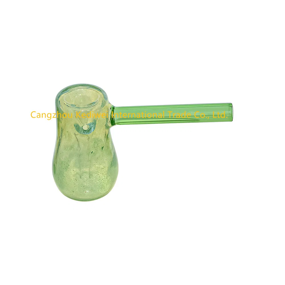 Wholesale Handblown Glass Hand Pipe Bubbler Smoking Pipe Oil Burner