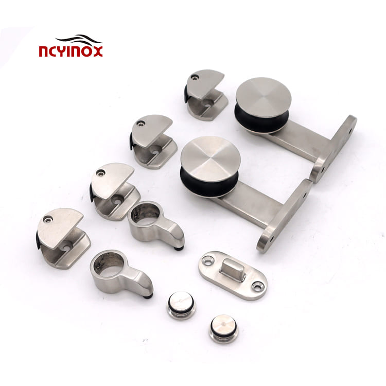 Modern Stainless Steel Sliding Door System for Glass Door Hot Sale Sliding Barn Door Hardware