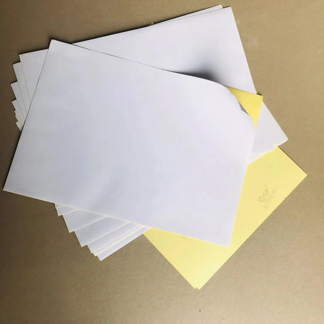 Waterbase Glue 20GSM Self Adhesive Cast Coated Paper