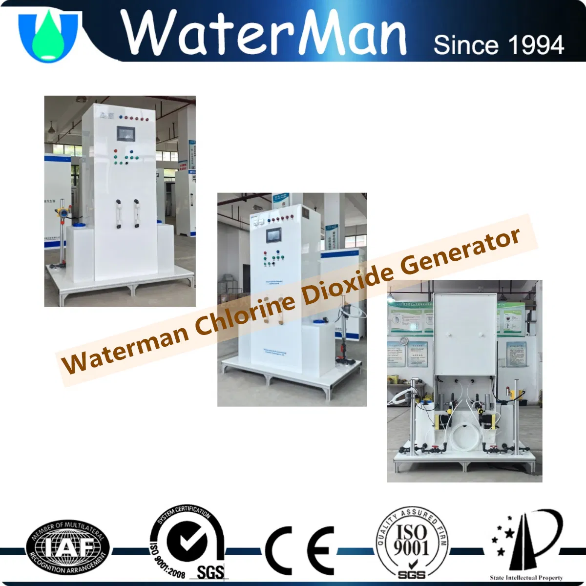 PLC Automatic Chlorine Dioxide Generator Capacity 100g/H Cpf-100e