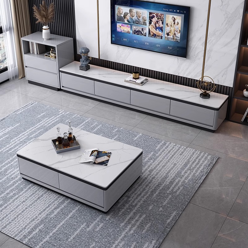 Мебель для гостиной деревянная тумба под ТВ столик комплект