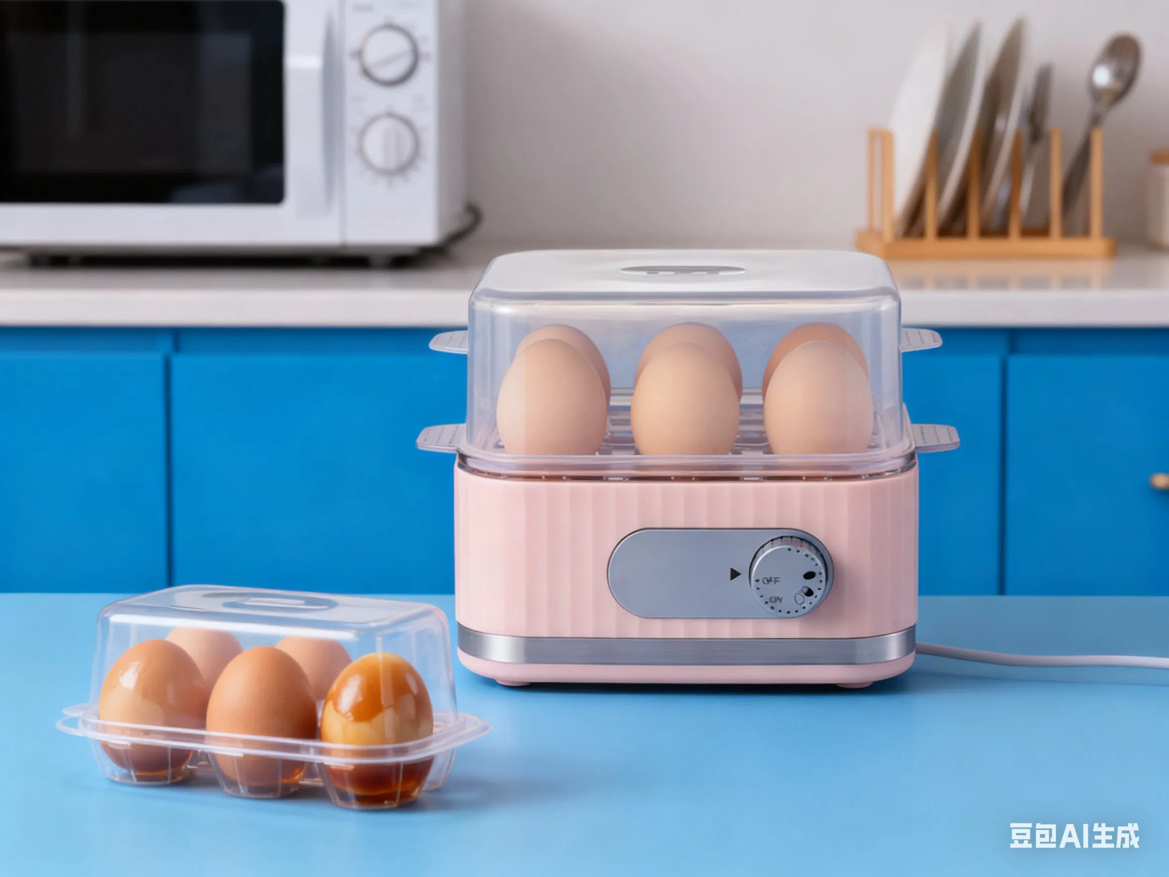Efficient 6-Egg Electric Egg Boiler with Timer 400W China Origin