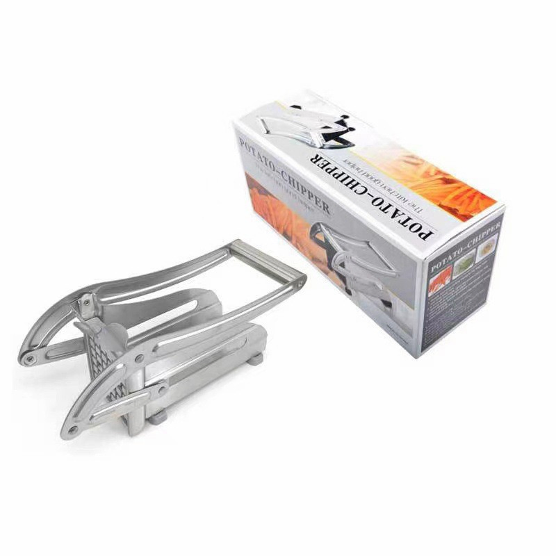 Wholesale Kitchen Gadgets Fruit Grid Slicer Stainless Steel Potato Chips Maker French Fry Cutter Manual Potato Cutter