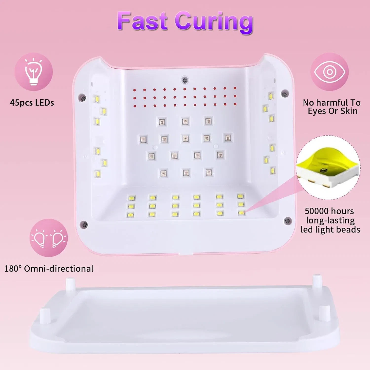 Gel Nail Polish UV Light for Nails 228W UV Dryer Nail Lamp