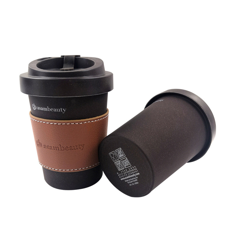 Klein Blue Silicone Mug Lid Mug Cover Coffee Mug Bamboo Fiber Biodegradable Plant Fiber Coffee Grounds Mug Customized