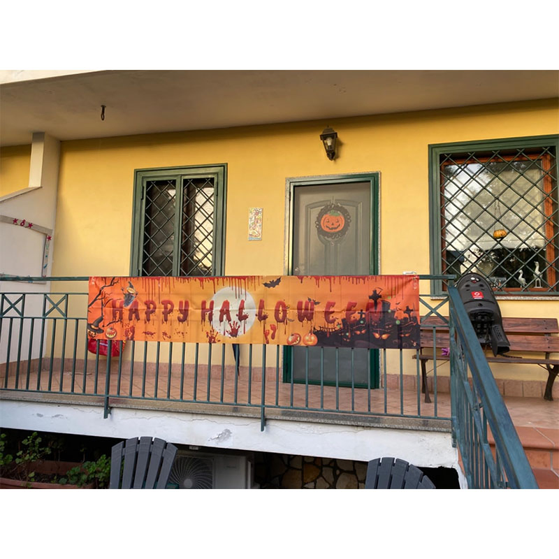 Spooky Background Halloween Party Vertical Wall Banners Decoration Flags for Show and Play