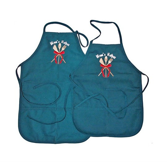 Custom Cotton Kitchen Cooking Kitchen Apron with Pocket (B-NF30F19004)