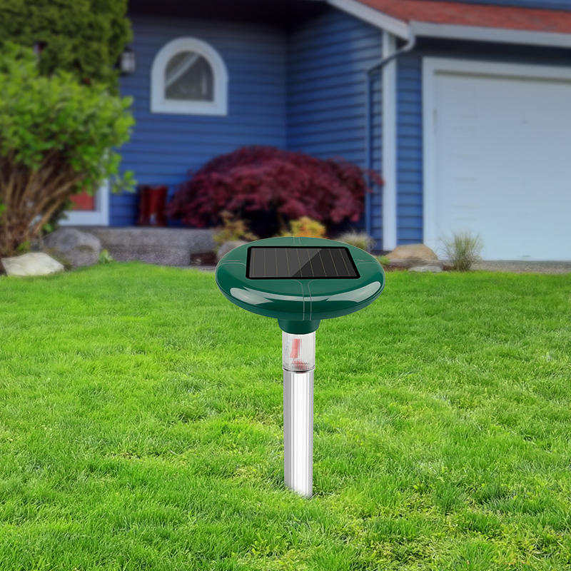 Ultrasonic Rodent Pest Control Solar Mole Repeller with Customized Colorful Garden Light