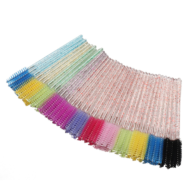 Mt Lashes 50 Pack Wholesale Mascara Wands Disposable Eyelash Eyebrow Brushes Applicator Makeup Cosmetic Brush for Eyelash Extensions Lash Brush