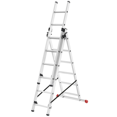 Hot Selling Multi-Purpose Foldable 3 Layer Safety Extension Aluminum Ladder