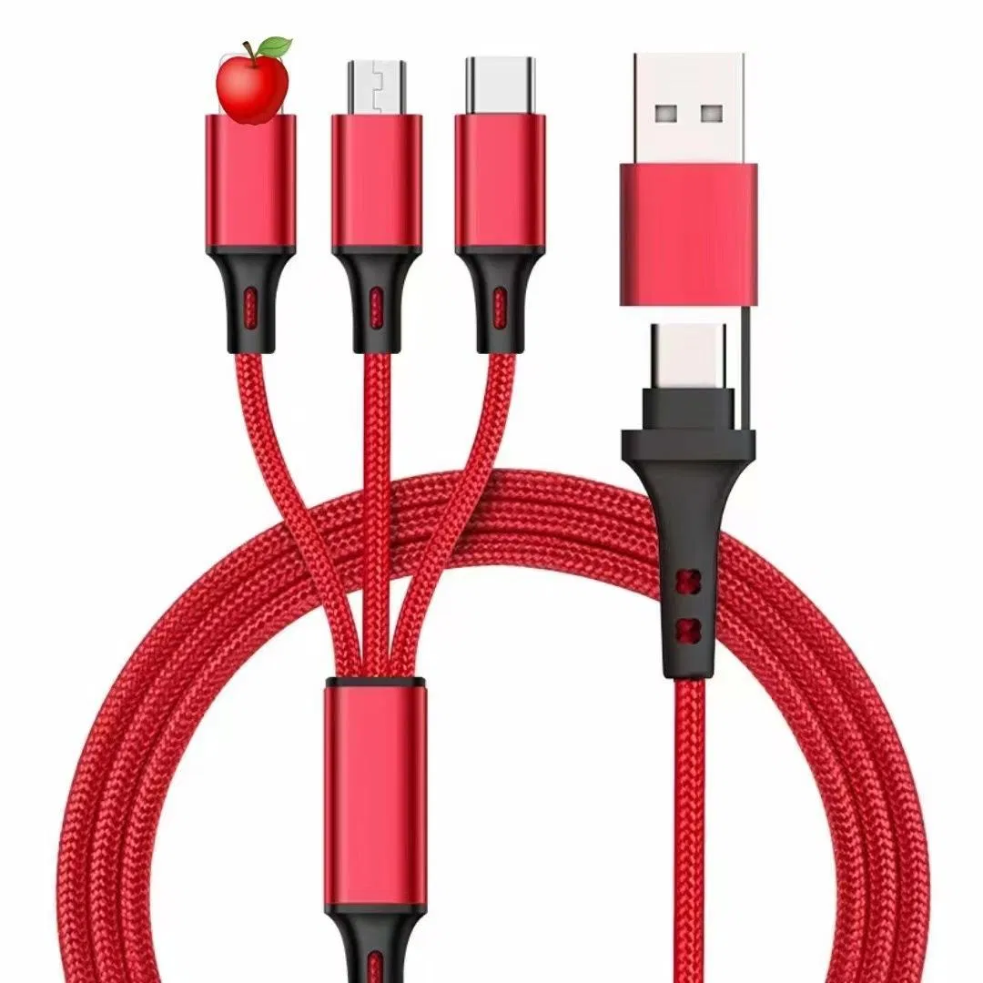 Универсальный кабель USB Type-C 1.2м, 5-в-1, нейлон