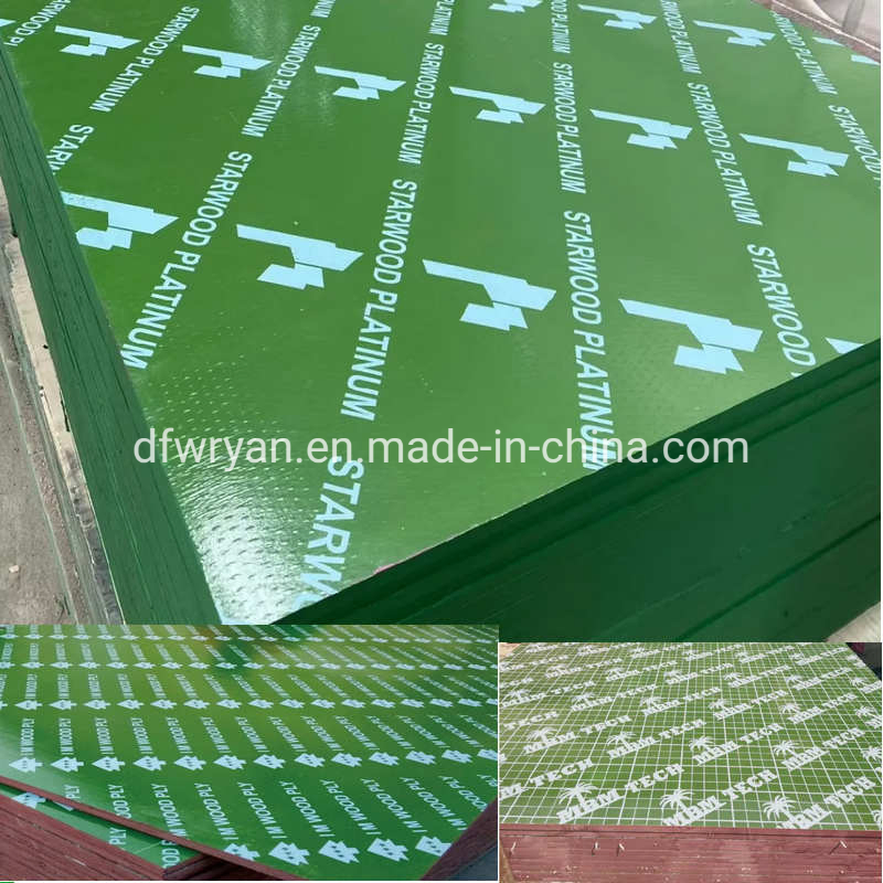 18mm WBP Green Plastic Construction Plywood & Film Faced Plywood