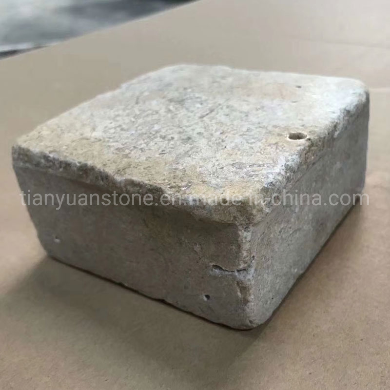 Tumbled Finish Yellow Beige Culture Stone, Limestone Stack Stone Veneer