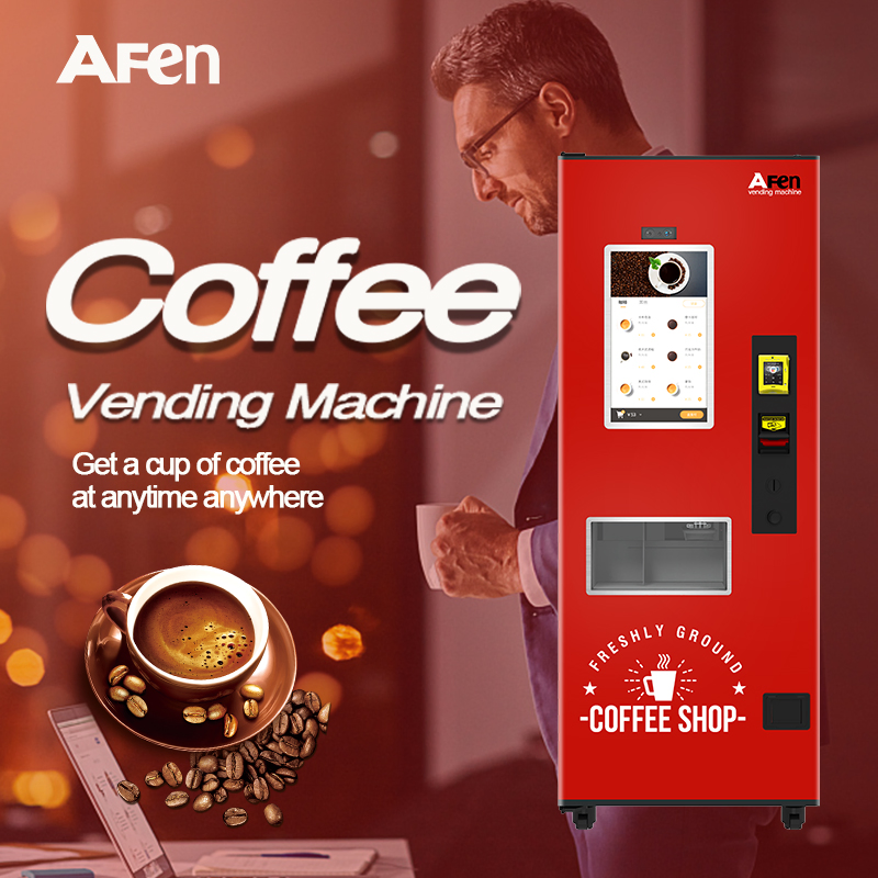 Afen Wholesale High Quality Small Coffee Vending Machine Fully Automatic Coin Operated Coffee Chocolates Machine