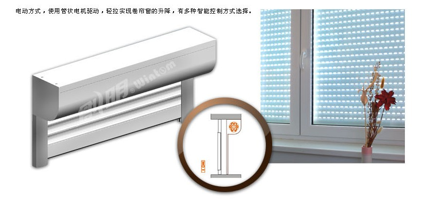 Automatic Anticyclone Security Roller Shutter Window Rolling Window Shutter