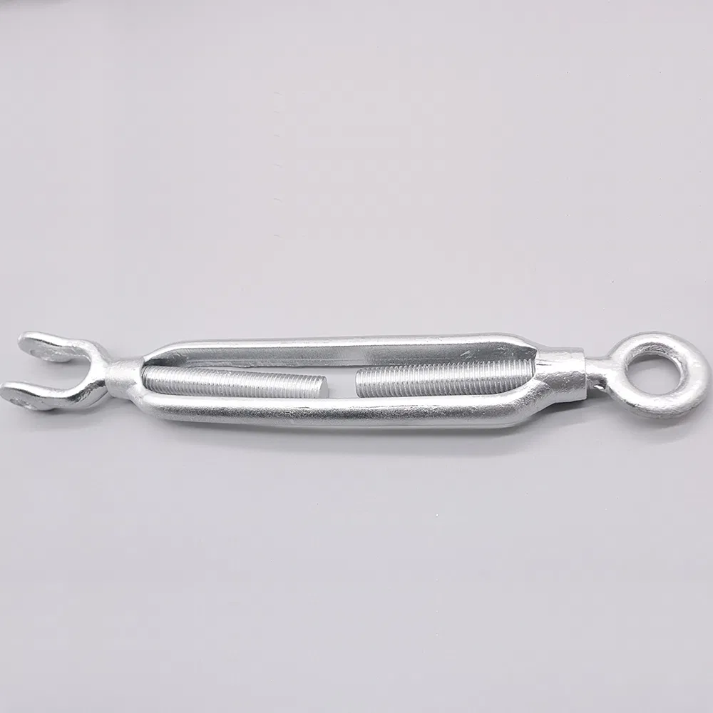 High Quality Open Body Turnbuckles Galvanized Steel Eye-Hook Turnbuckles