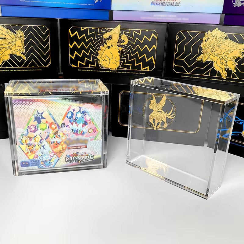 Factory UV Resistant Booster Box Acrylic Case for Pokemon Storage