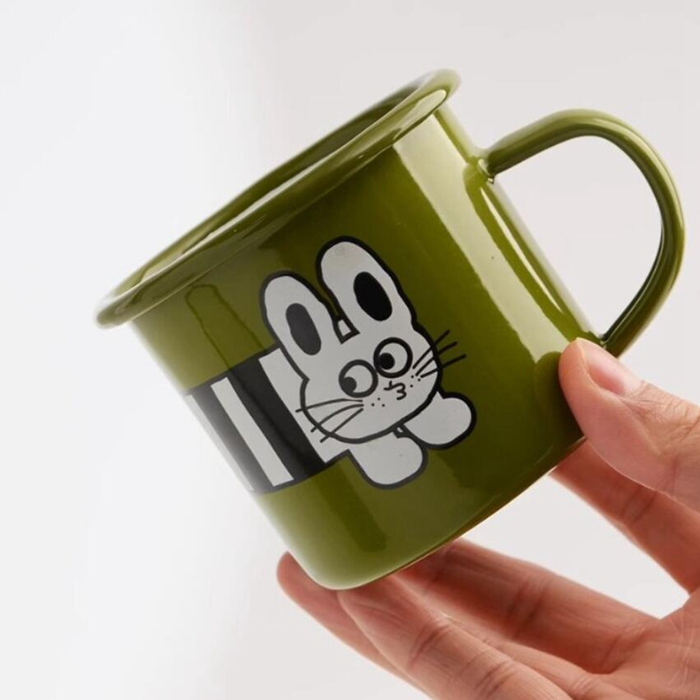 Camping Cup for Indoor and Outdoor Use Drinking Coffee Tea Enamel Cup