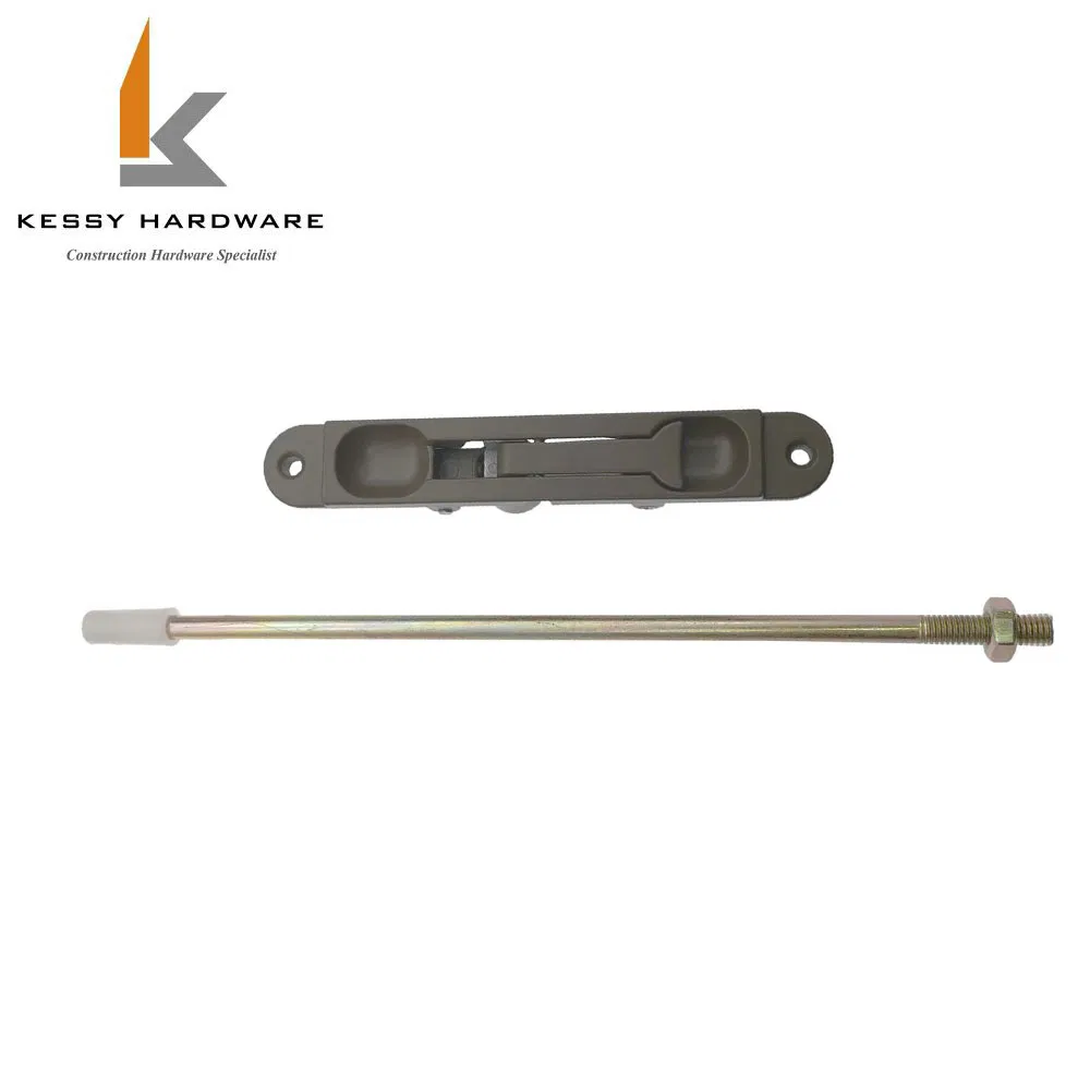 Single Flush Bolt Heavy Duty Zinc Alloy Material with 250mm Threaded Rod and Accessories