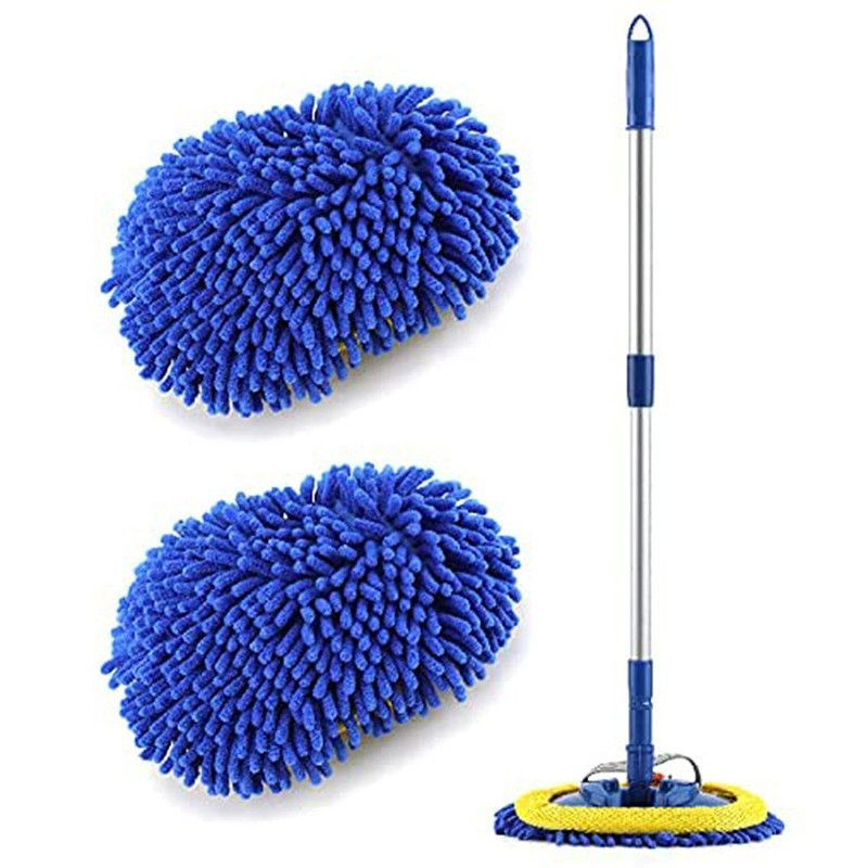 Telescopic Adjustable Rotating Microfiber Car Wash Mop