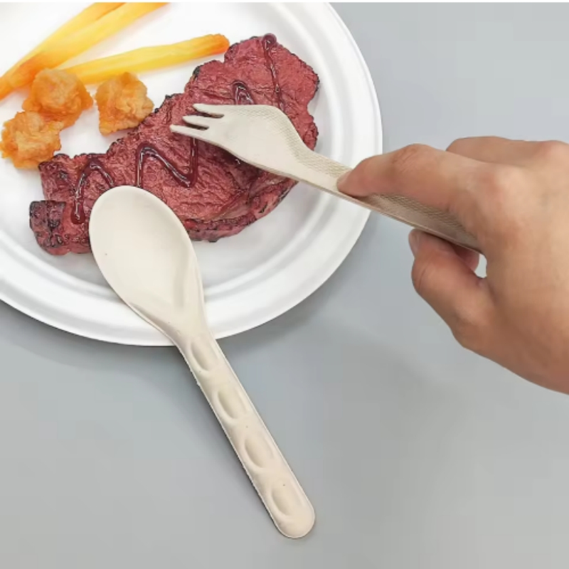 Biodegradable Birthday Dinnerware Set with Cutlery Salad Plate