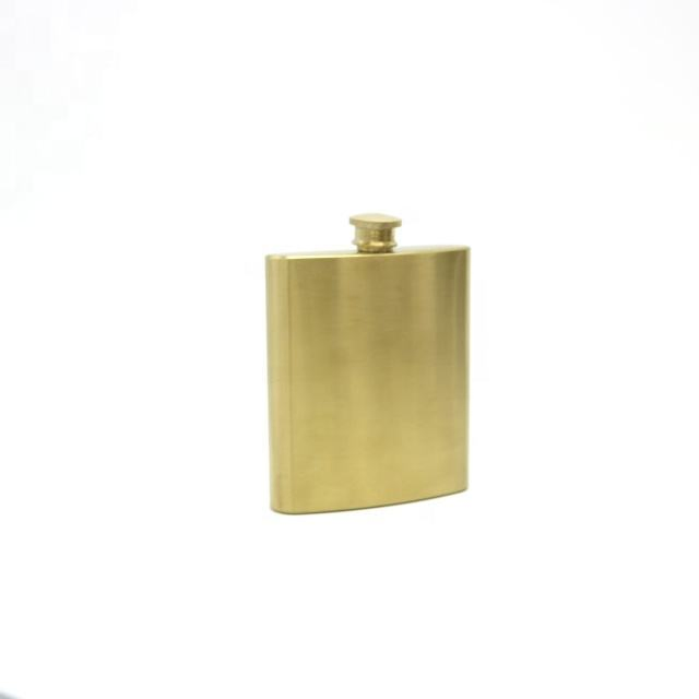 Stainless Steel Personalized Golden Whisky Vodka 6oz Hip Flask for Roughstock Zoladkowa Gorzka