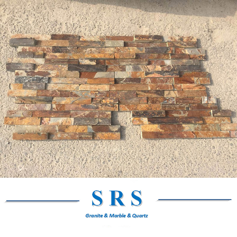 Natural White/Black/Yellow/Rusty/Green Culture Ledgestone/Fieldstone Stone/Slate for Wall Cladding Decoration/External Wall/Landscaping Wall Stone