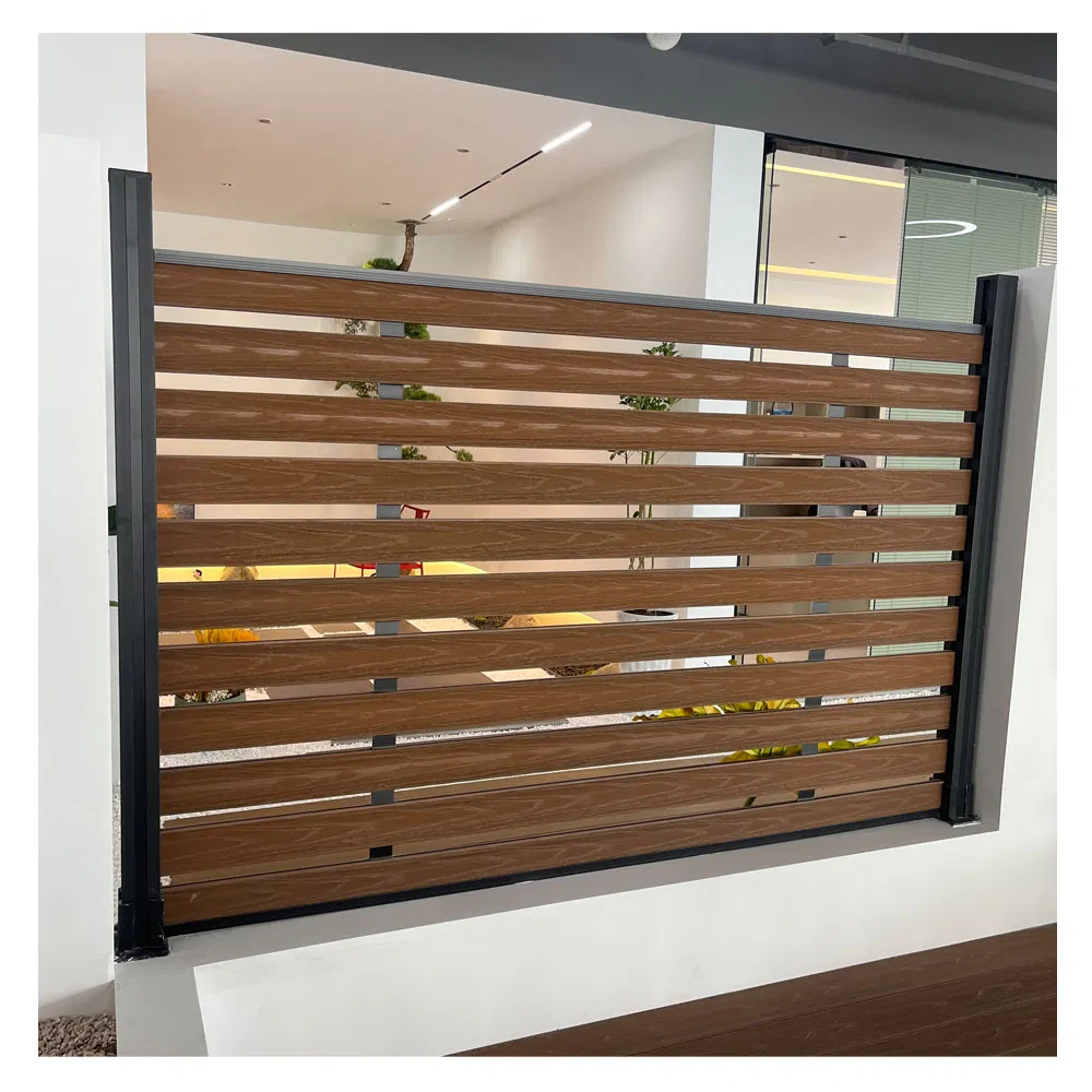 Contemporary Aluminum Garden Fencing Privacy Board Fence WPC Wood Plastic Composite 180X180 Farm PVC Fence Panels for Outdoor
