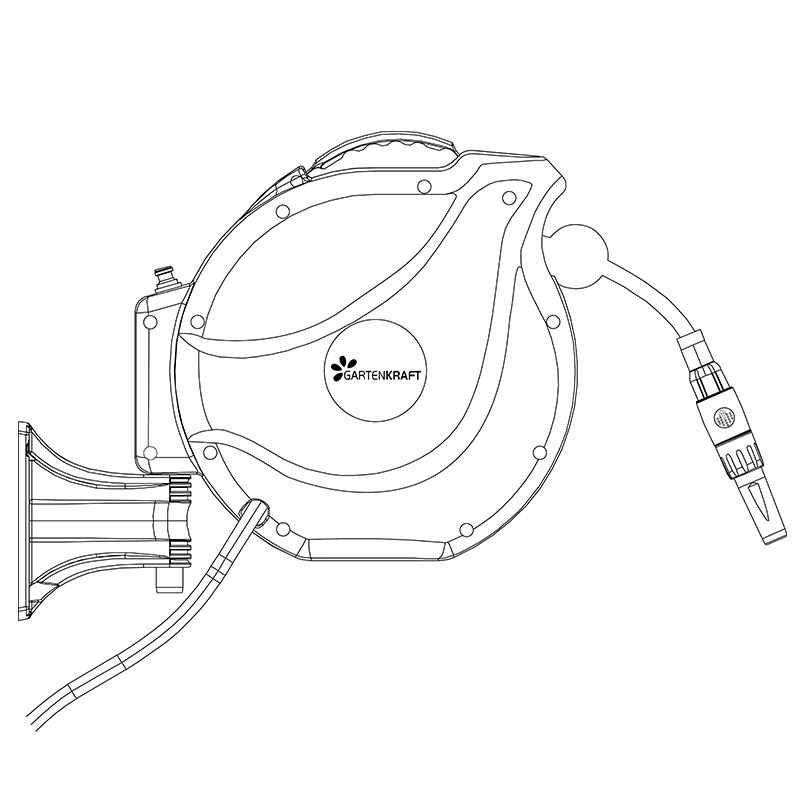 Nw-30s Garden Retractable Water Hose Reel