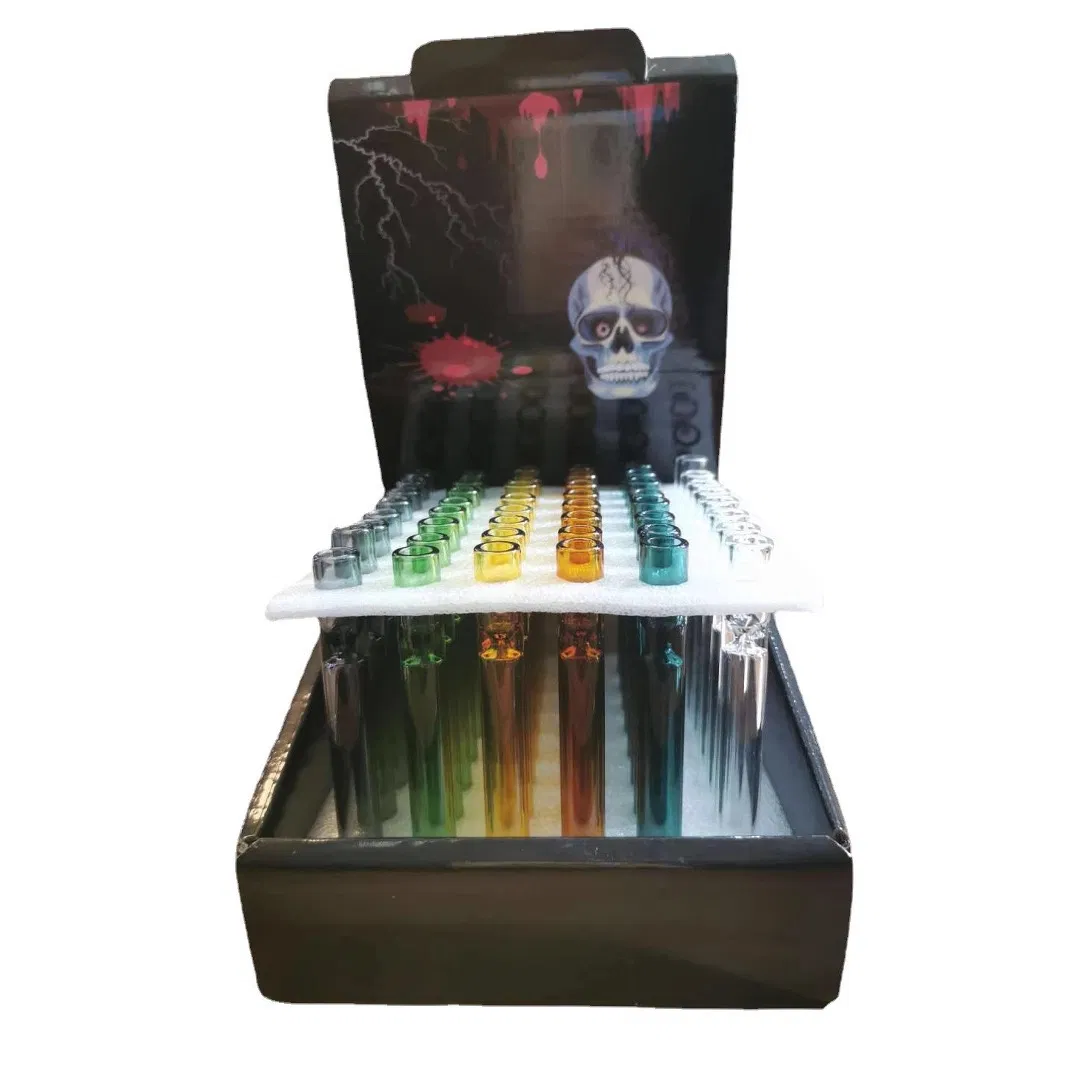 Smoking Accessory Clear Custom Color Long Style Glass Filter Smoking Rolling Mouthpiece Tip