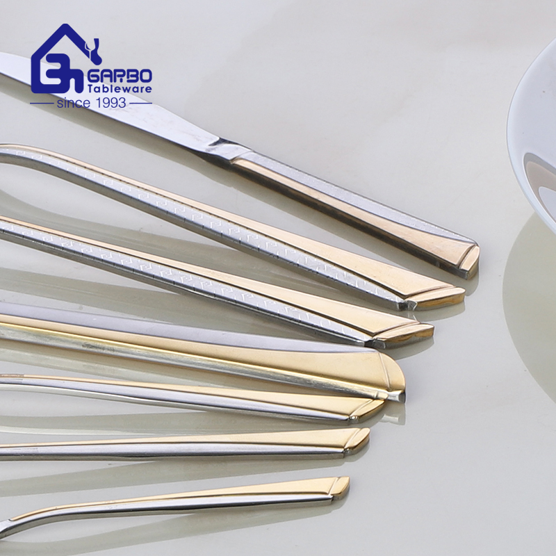 Luxury Gold Plated Cutlery Set Stainless Steel