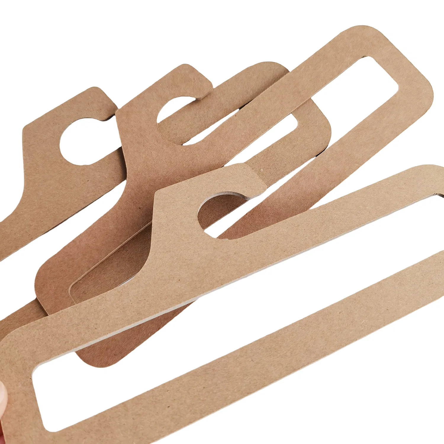 Manufacturers Customized Printable Kraft Paper Hangers Disposable Clothing Biodegradable Paper Hangers