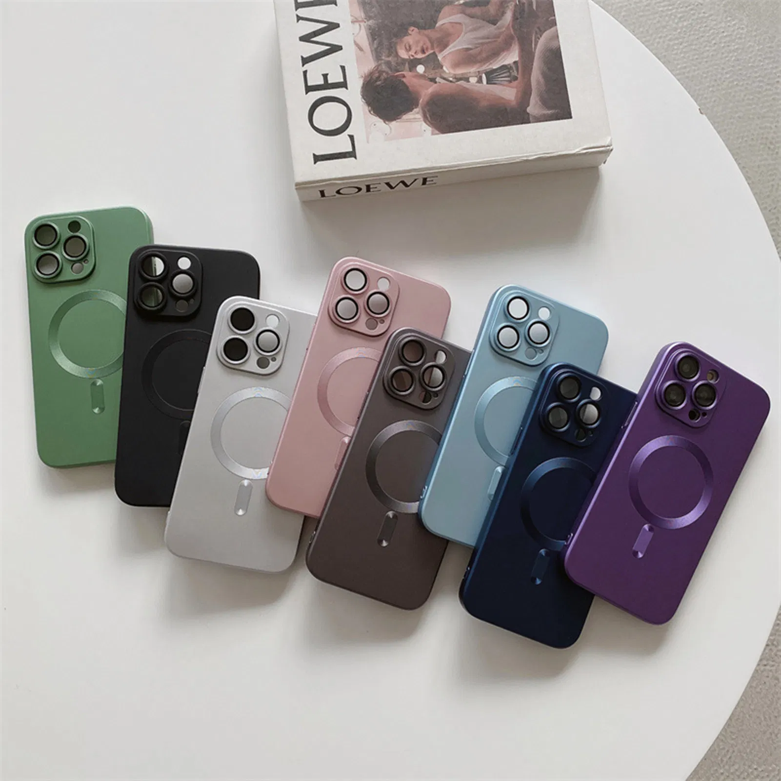 Чехол с MagSafe для iPhone 12-15, TPU, беспроводная зарядка
